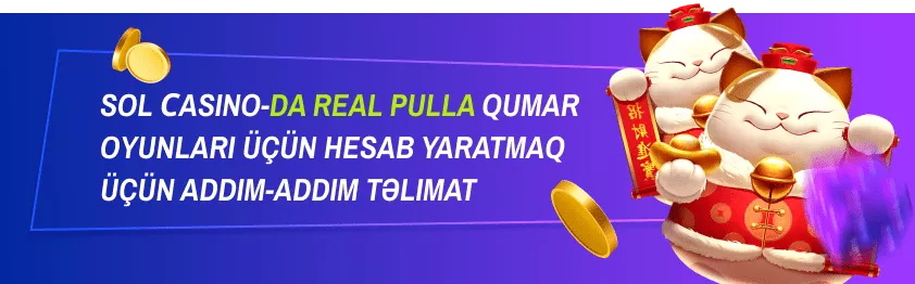 Sol Casino-da oyuna başlamaq üçün addımlar