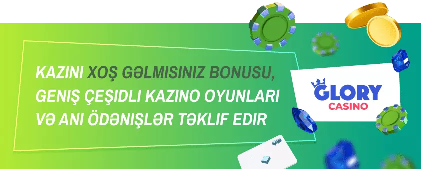 Kazini xoş gəlmisiniz bonusu, geniş çeşidli kazino oyunları və ani ödənişlər təklif edir