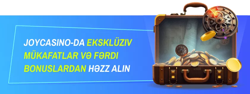 JoyCasino-da eksklüziv mükafatlar və fərdi bonuslardan həzz alın